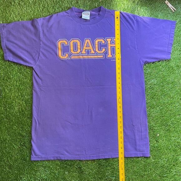 Vintage 90s TV Sitcom Coach Purple T-Shirt Size XL - Picture 2 of 6